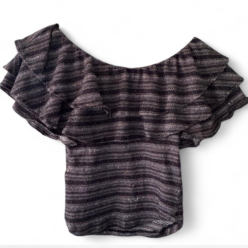 Free people heirloom ruffle Top size Medium